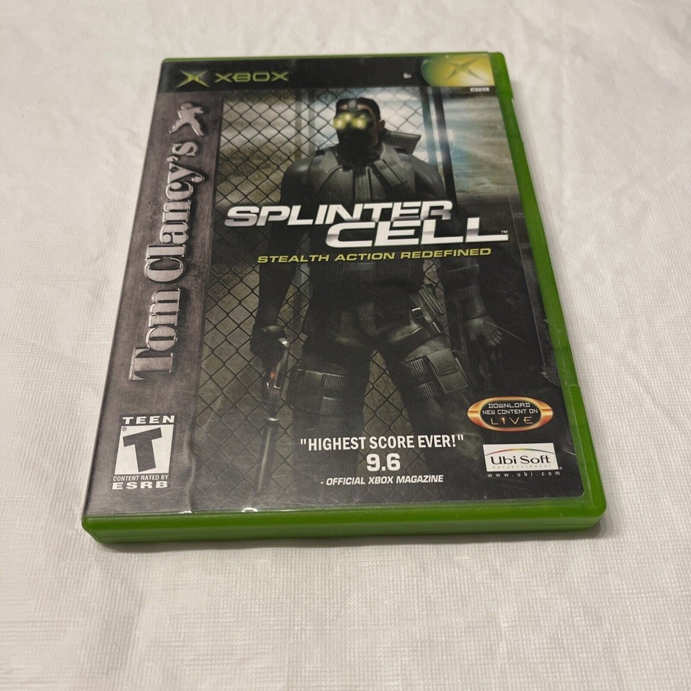 Tom Clancy's Splinter Cell (Microsoft Xbox, 2002) Complete W/manual